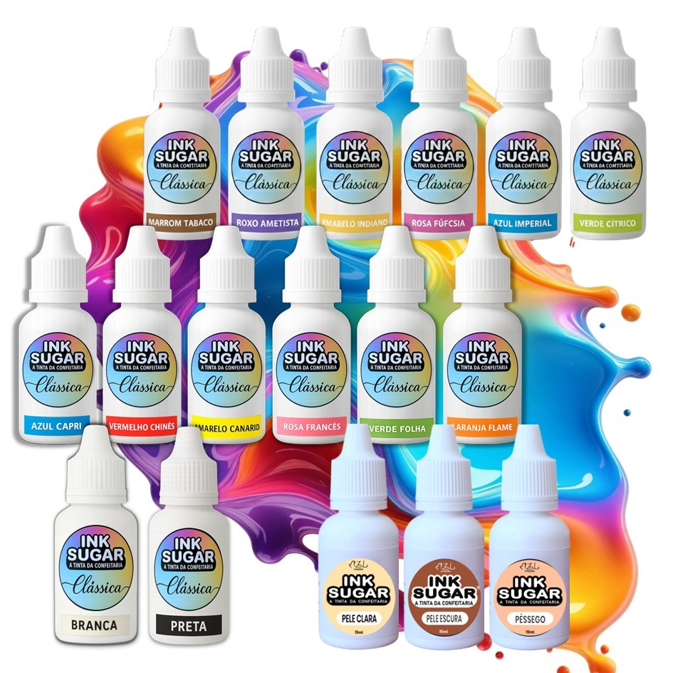 Tinta Alimentícia Ink Sugar 15ml Escolha 1 Un