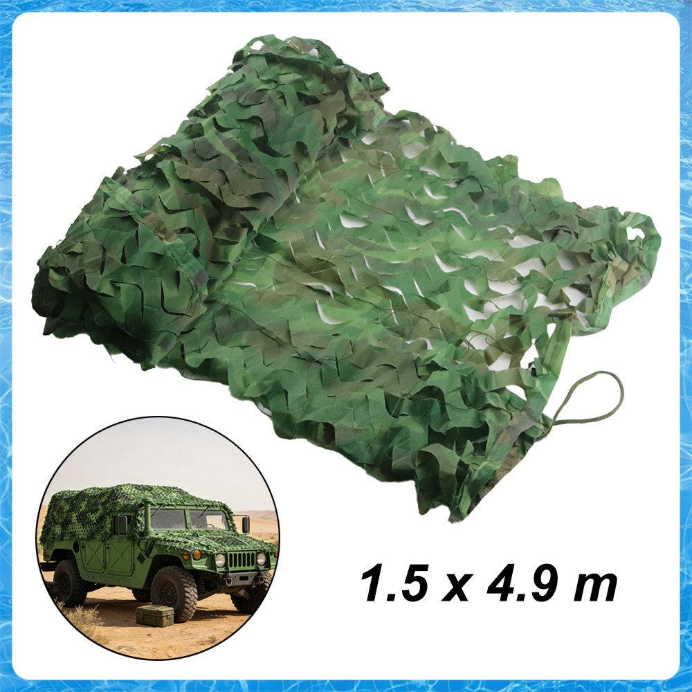 Rede camuflada grande rolo de rede de camuflagem,para caça capa de carro surpresa decoração de festa(selva,1,5 x 4,9 m)