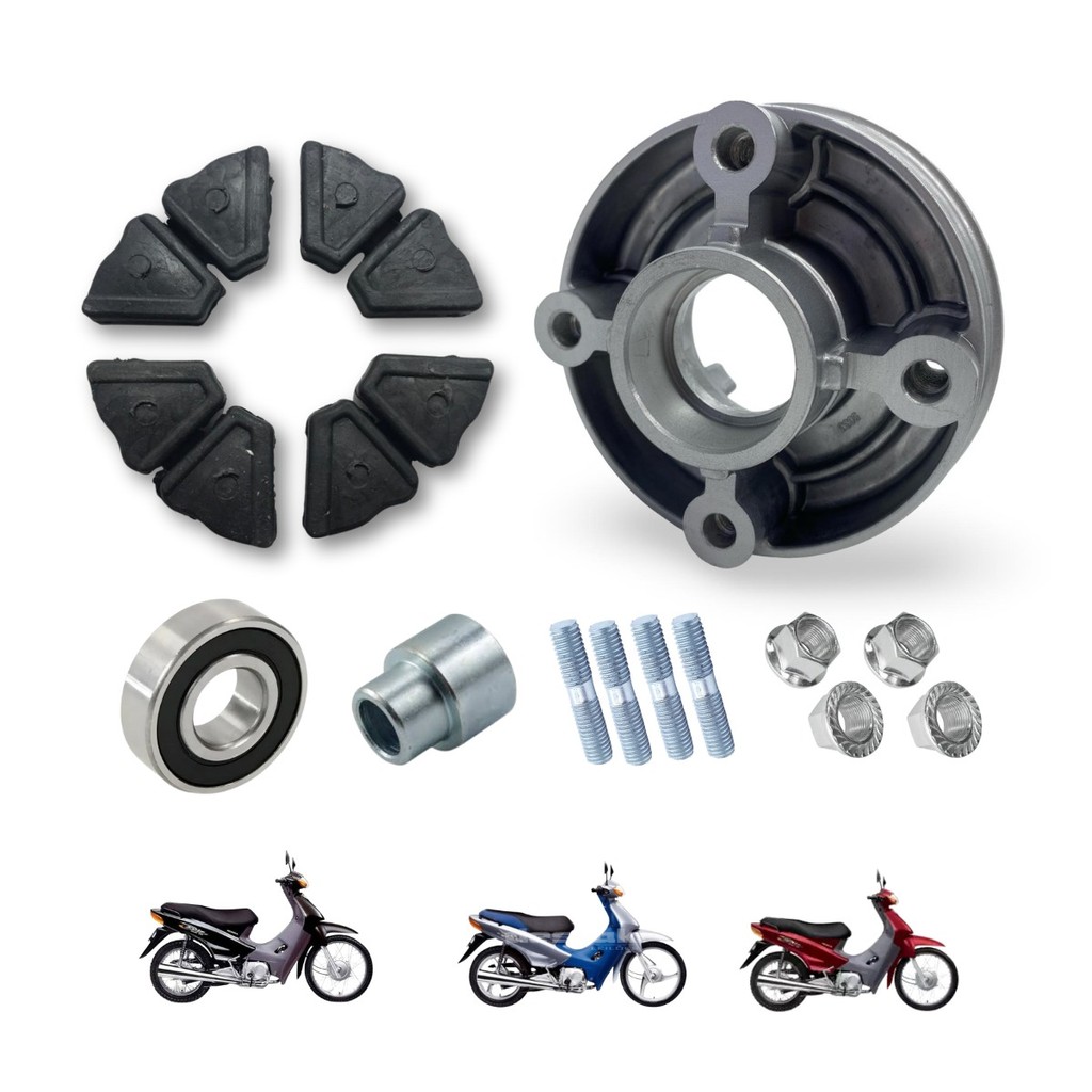 FLANGE COROA COMPLETO C 100 BIZ ES 1999-2006 C 100 BIZ 2002-2005