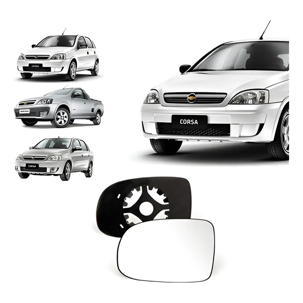 Subconjunto Vidro Retrovisor Corsa Hatch Sedan Montana 03-12