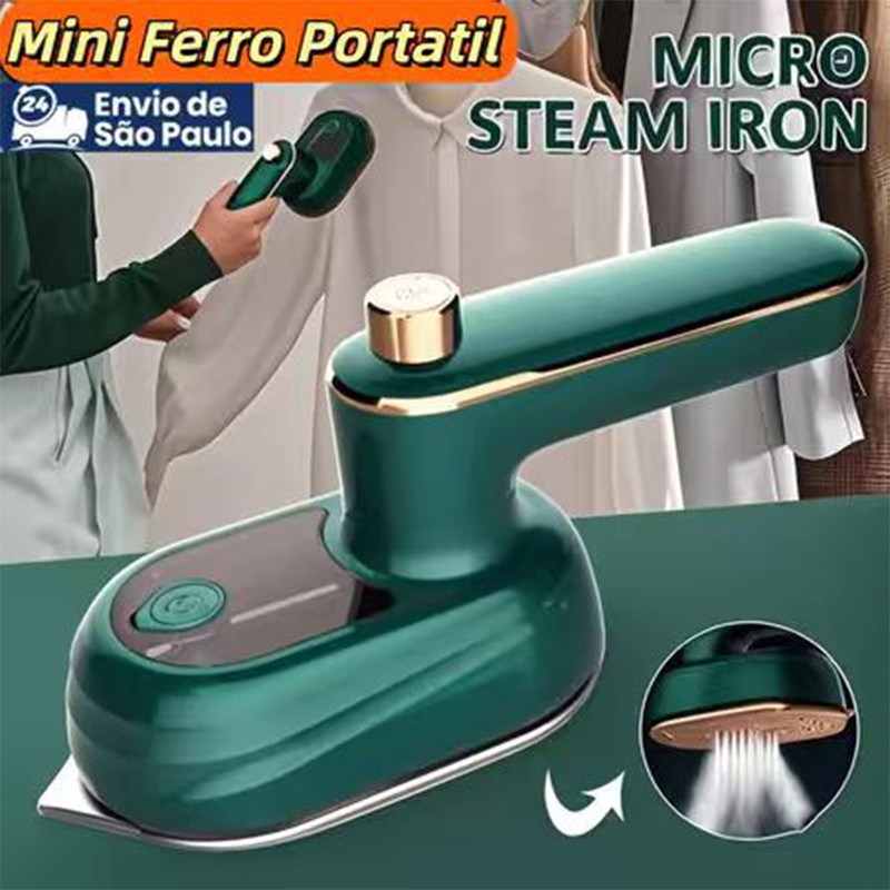 Mini Ferro Portatil De Passar Roupa Para Viagem Bivolt, Aquecimento Rápido, Desligamento Automático