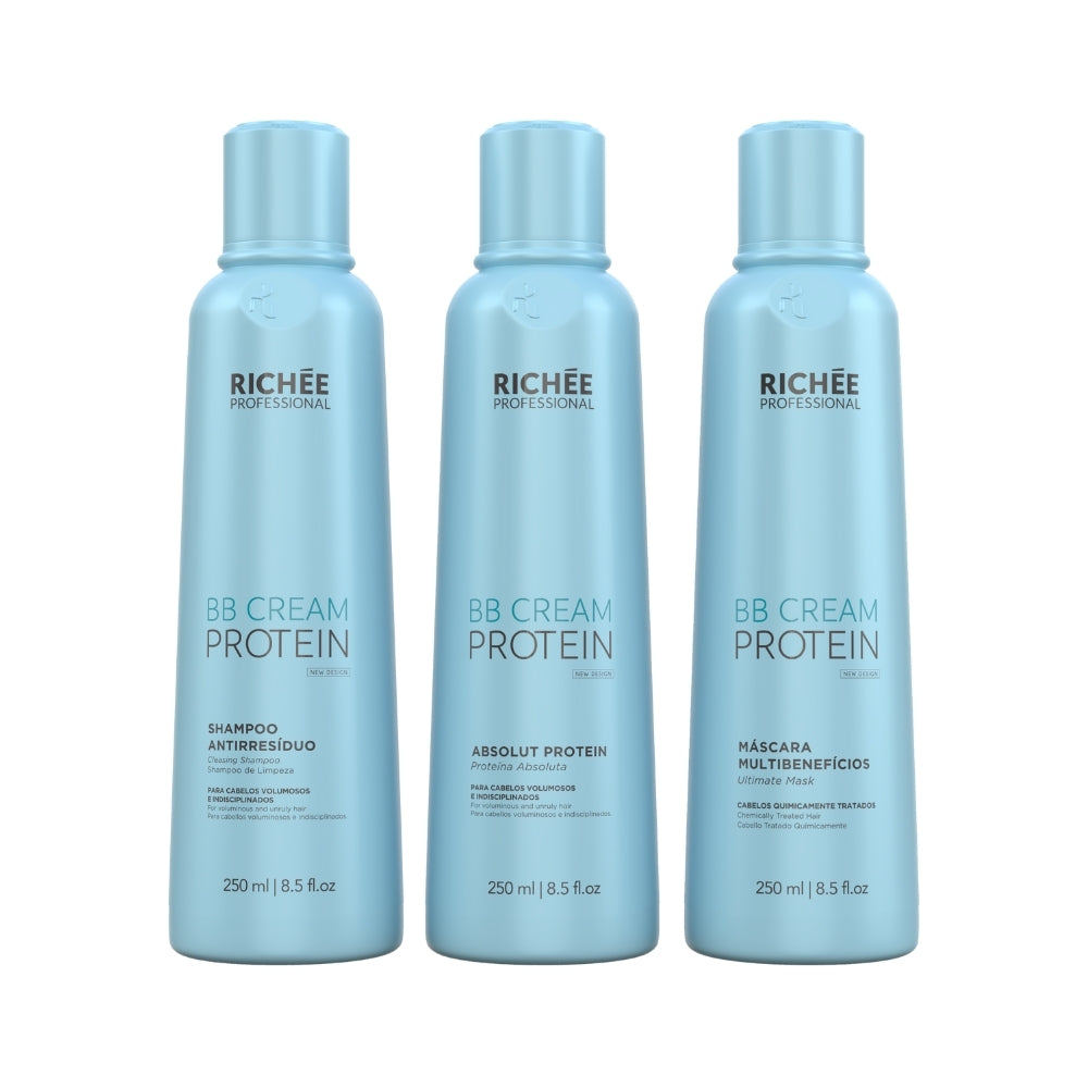 Richée Professional Kit Sh. Ant., Absolut Protein e Másc. BB Cream (3x250ml)