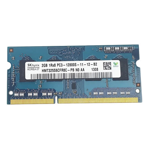 Memória Notebook 2gb 1rx8 Pc3-12800s Hmt325s6cfr8c-pb Hynix