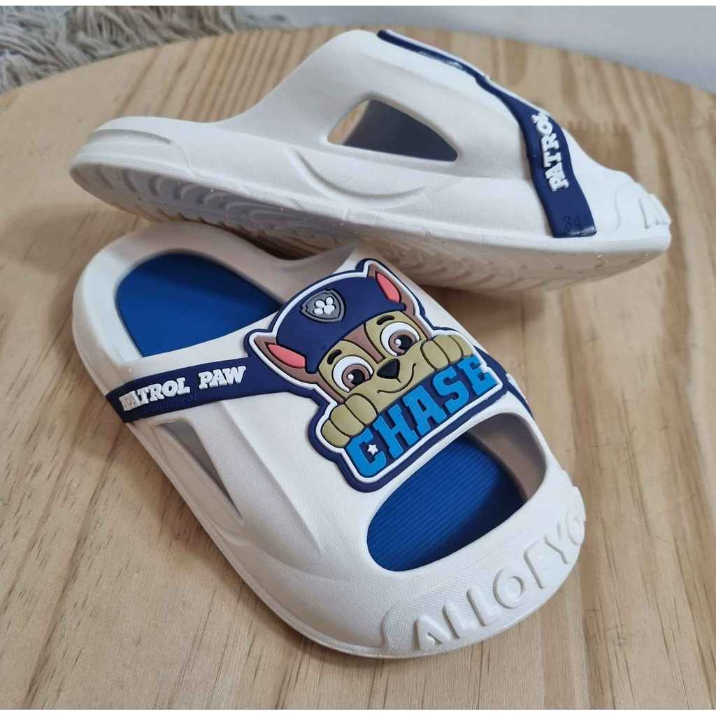 Sandália Croc Patrulha Canina Chase Branco Infantil