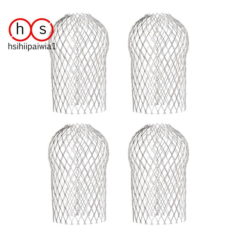 4 Pçs Calha Downspout Guardas 3.5 Polegada Filtro De Folha De Alumínio Expansível Protetor