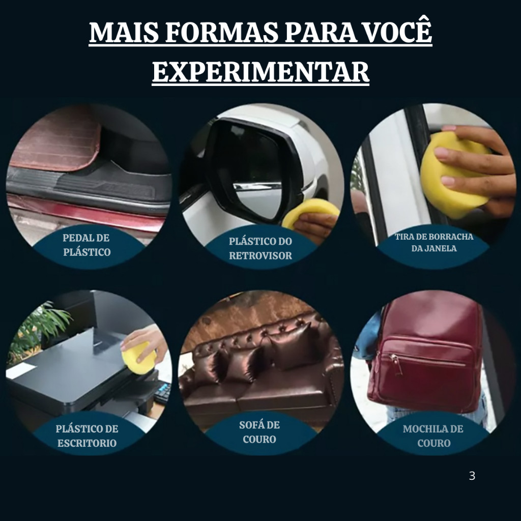 Revitalizador Cera de Plásticos NewPower Renova Parachoque o melhor e Envio Rápido Garantido J007 — imagem 2 de 2