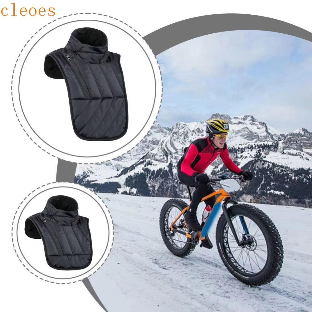 CLEOES Aquecedor De Pescoço Para Motocicleta De Inverno , Colete De Ombro Engrossado Ajustável , Protetor De Peito Curto