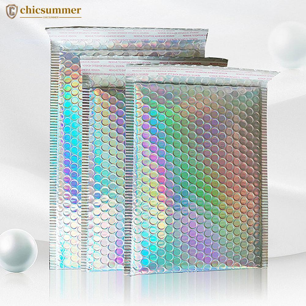 CHICSUMMER 10 Pçs/Lote Bolha Mailers Envelope Laser Auto Selo Sacos De Embalagem Postal Livro Estofamento Proteção Anti-