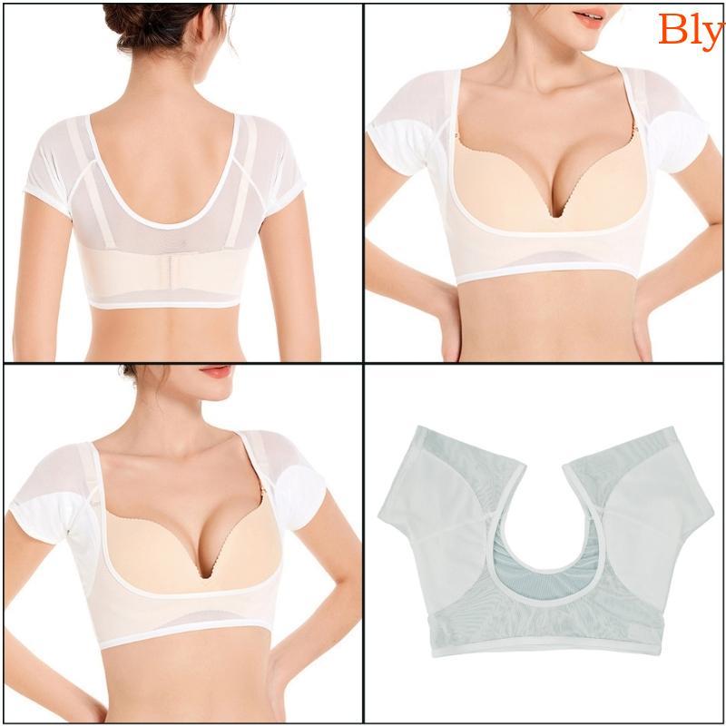Bly Roupa Íntima Absorvente Suor Secagem Rápida Para Curta Axilas Almofada Malha Camiseta Axila À P