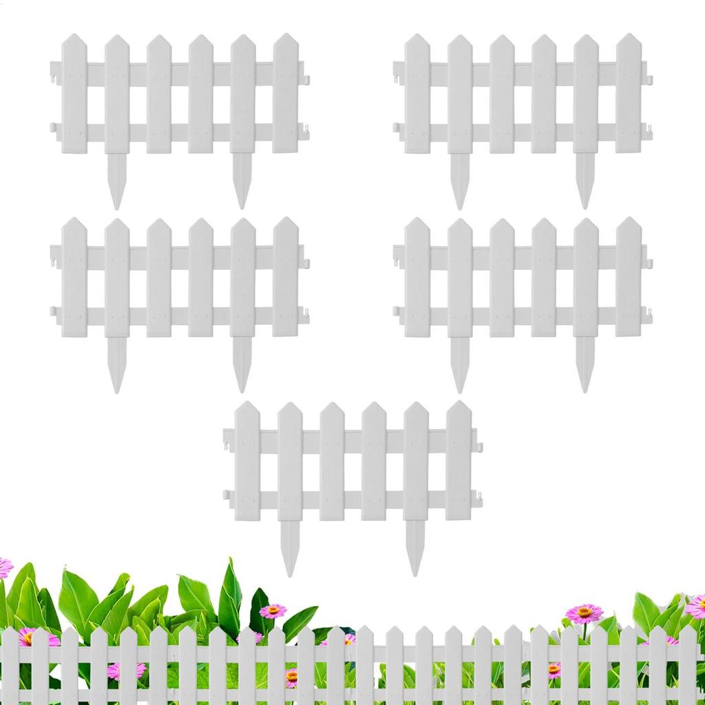 Cerca Decorativa De Jardim , 5 Pacotes De Painéis De Plástico Para Exterior , Pátio , Quintal , Passarela , Jardinagem ,