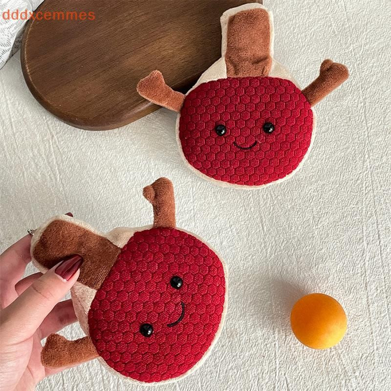 [dddxcemmes] Raquete De Tênis De Mesa Brinquedo De Pelúcia Pingente De Desenho Animado Boneca Macia Chaveiro De Carro Mo