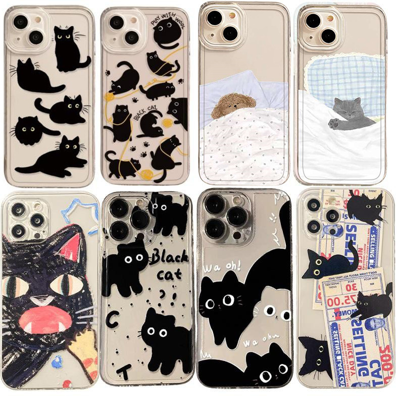 Capa De Celular Para Casal De Gato E Cachorro Samsung Galaxy A57 A17 A56 A36 A26 A55 A16 A15 A07 A06 A54 A53 Com Padrão 