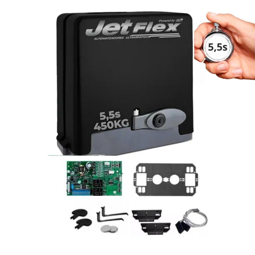 Motor Deslizante Rápido para Portão Eletrônico Dz Stark 450 Jetflex Z14 Bivolt Ppa