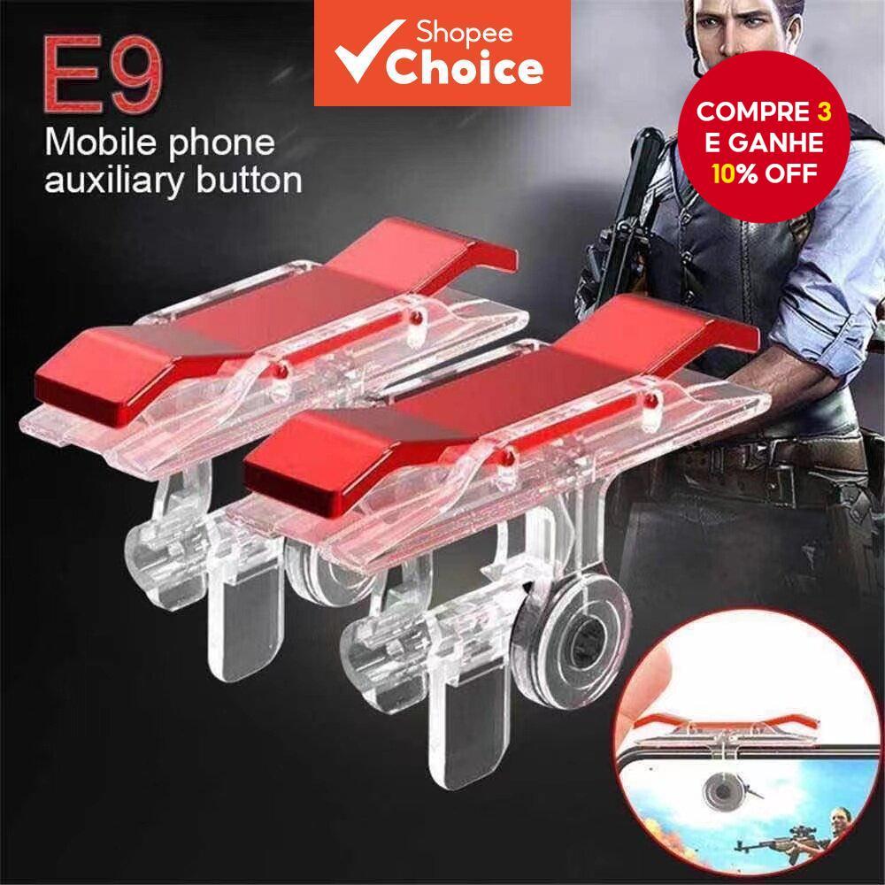 E9 Gatilho De Jogo Para Telefone Celular PUBG Botão De Disparo Apontador De Chave De