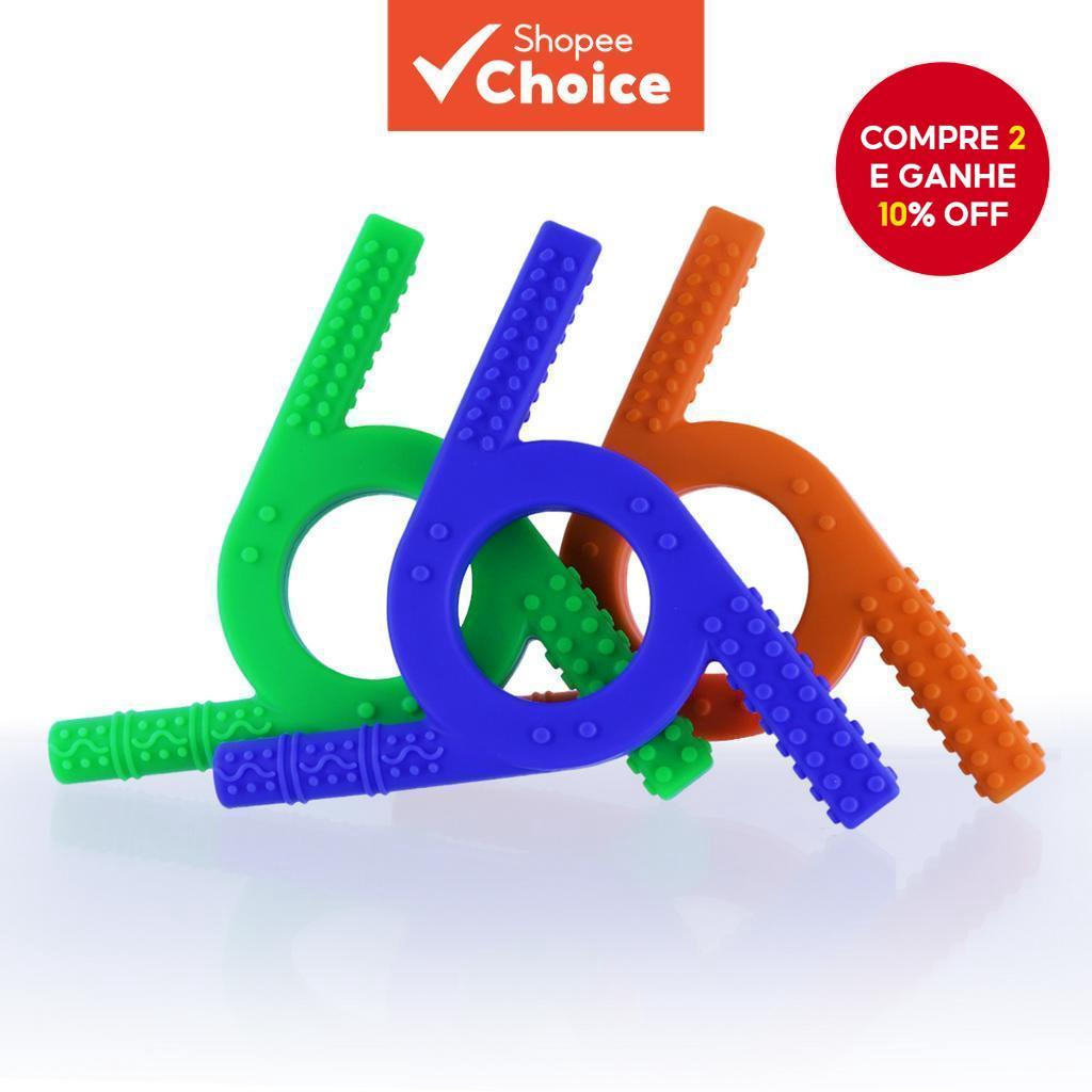 Brinquedos de Mastigar Sensoriais para Crianças com Dentição, ADHD e Autismo, Teether em Silicone para Meninos e Meninas