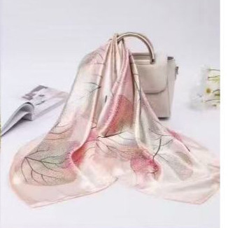 Lenços Cetim Seda Elegante Primavera Grande 90x90Lenços da Moda cachecol Cetim Cabeça Pescoço de Seda Super Moda em Oferta na Shopee
