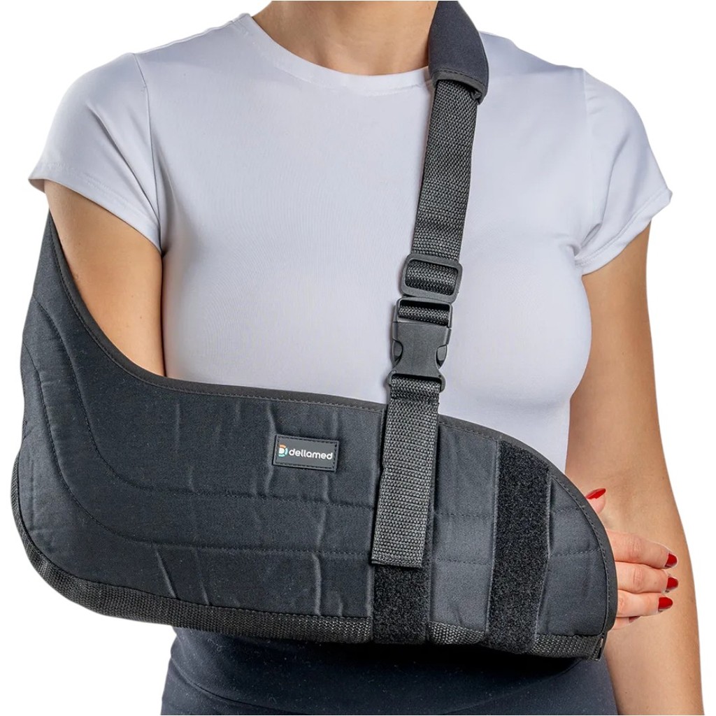 Tipoia Simples Ortopédica Velpeau Ortho Care Dellamed Preta