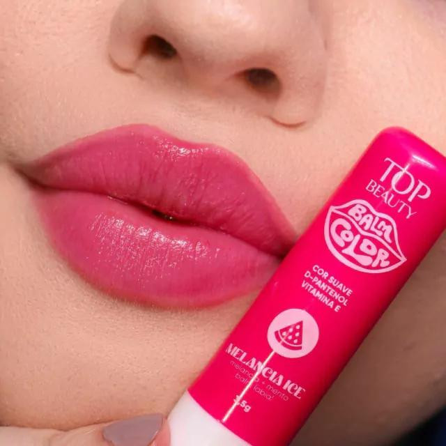 BALMS COLOR MELANCIA ICE TOP BEAUTY em Oferta na Shopee