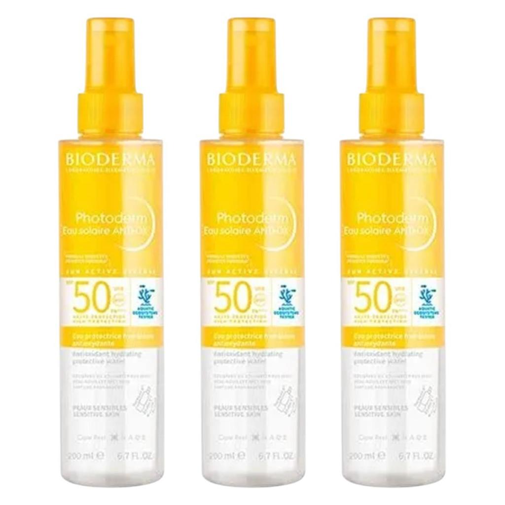 Kit Photoderm Eau Solaire ANTI-OX FPS50 Bioderma Com 3 Unidades De 200ml Cada