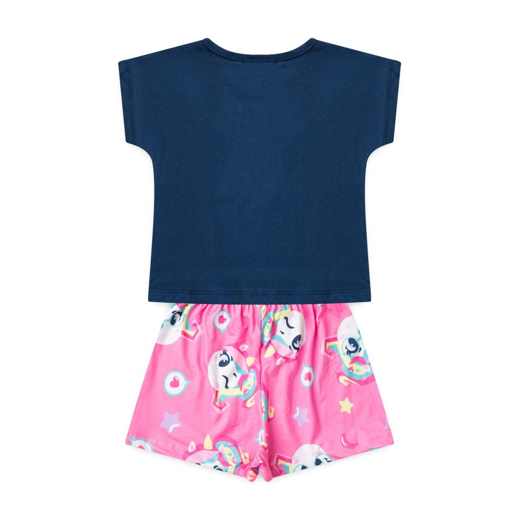 Detalhes do Pijama Infantil Feminino Fofura Astral