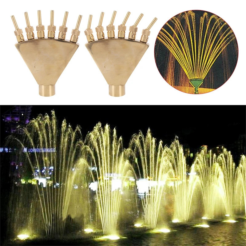 Fonte Traseira Phoenix Ajustável De 1 " 1.5 " , Sprinkler Difusor Em Forma De Leque Para Hotéis De Jardim