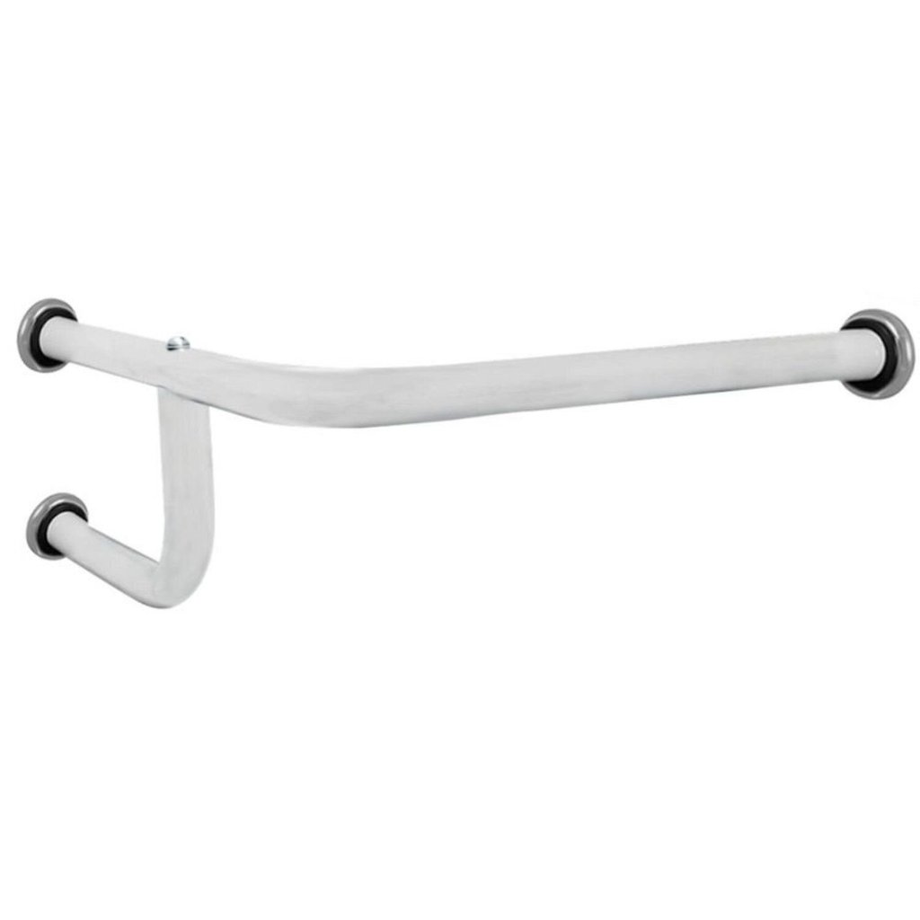 Barra de Apoio Aluminio Branco Fixa P/ Lavatorio Ld Direto 40 X 50cm - 7728