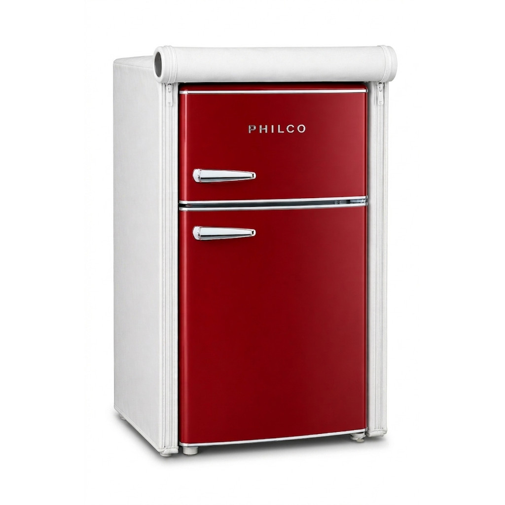 Capa Para Frigobar Philco Retro 87L - PFG100RV-Corino Branco