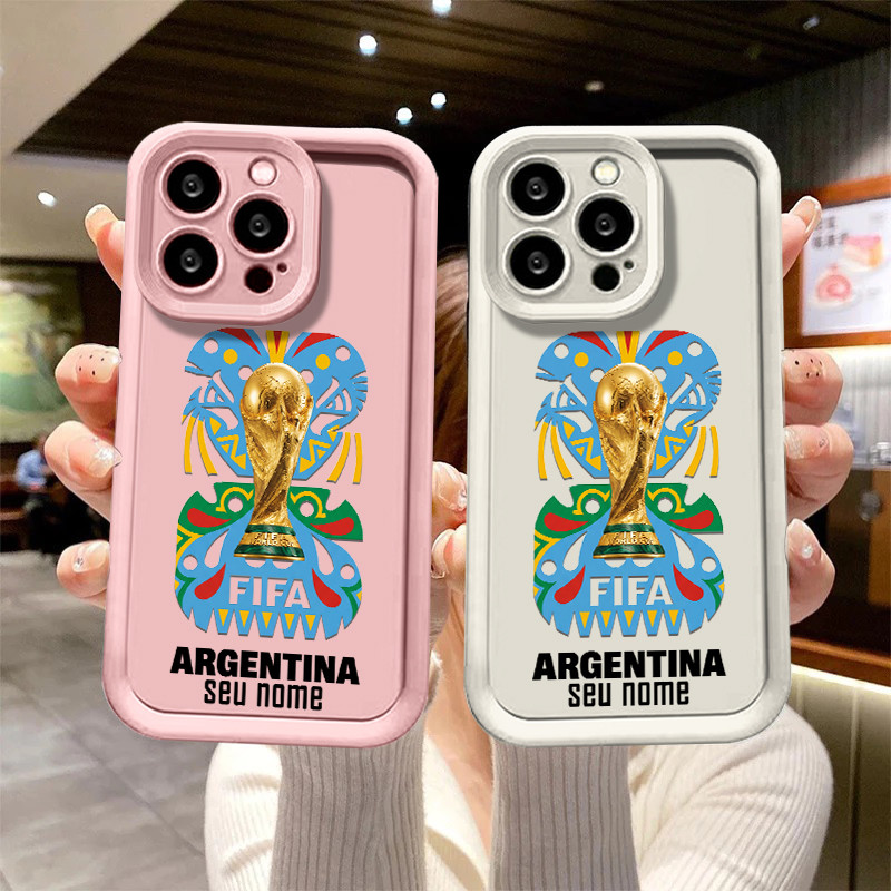 Capinha personalizada Copa do Mundo 2026 para iPhone 11 norma 16 14 13 17 11 12 15 pro max 15 plus 14 Pro Capa silicone