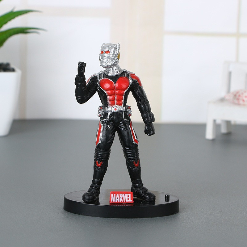 Figura Miniatura Articulada do Homem-Formiga da Marvel Comics, 10cm, Decoração Colecionável em PVC, Brinque AW09