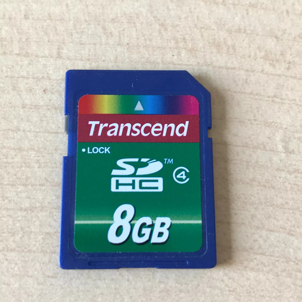Cartão SD Transcend 8GB De Memória SDHC Original Testado