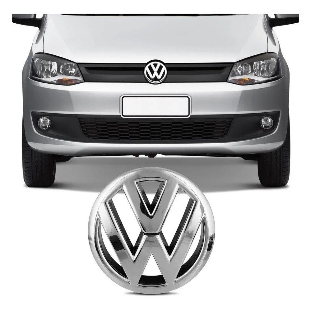 Emblema Da Grade Dianteira Cromado Fox 2010 A 2015 Cromado