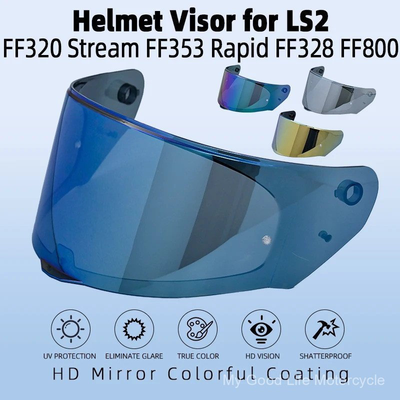Viseiras para capacetes de motocicleta LS2 FF320 Stream FF353 Rapid FF328 FF800, lente extra original de substituição, p