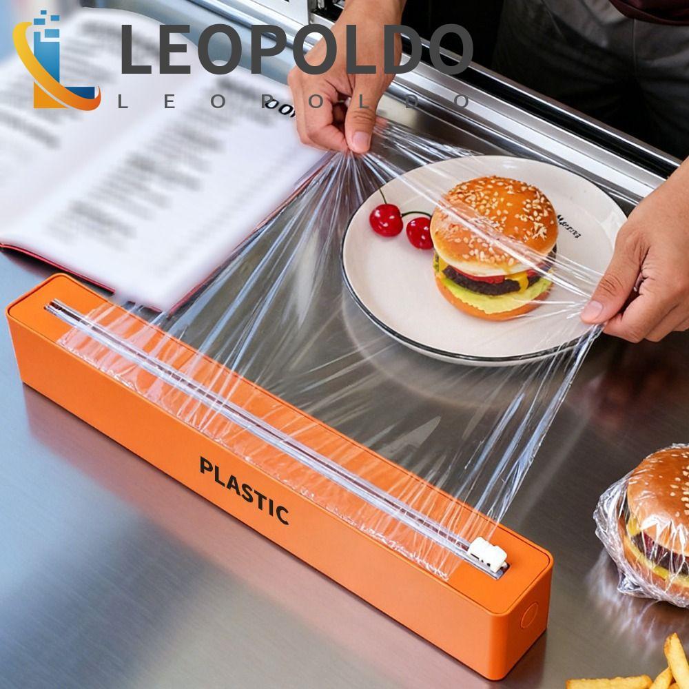 Caixa De Corte De Filme Plástico LEOPOLDO , Dispensador Que Economiza Espaço De Cor Sólida , Com Cortador Deslizante