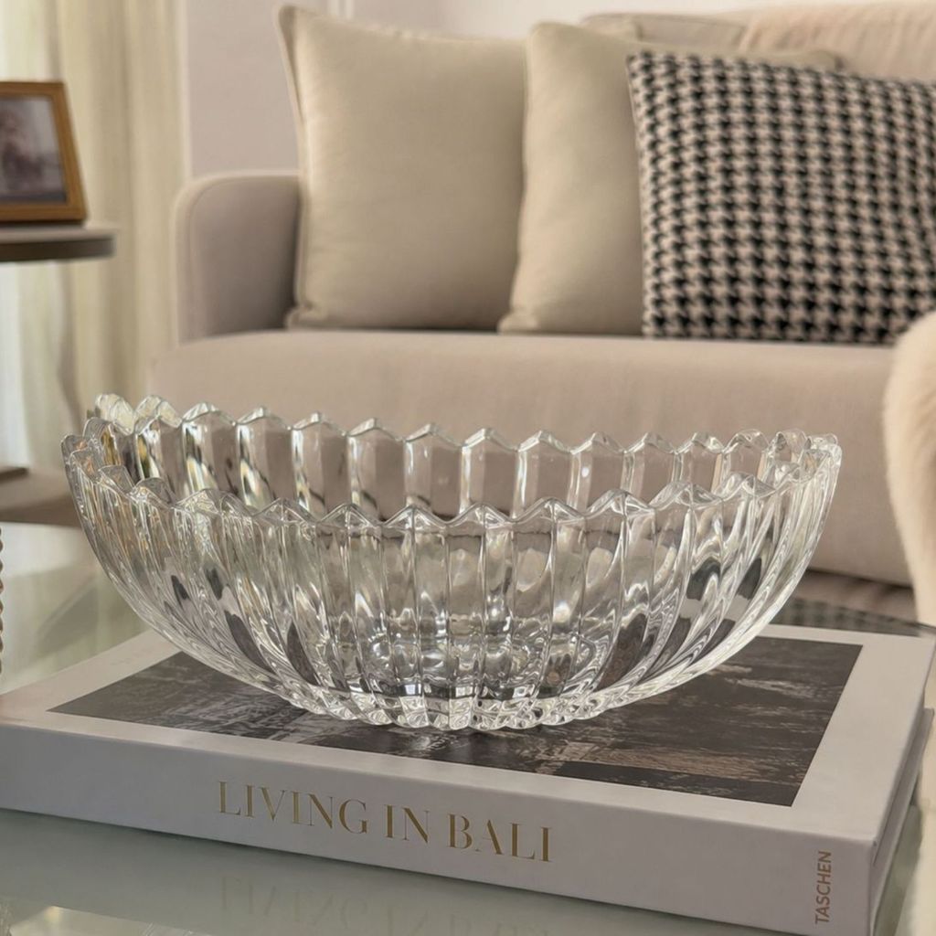 Centro de Mesa em Vidro Premium Geneva 28cm 26383 - Vencedor