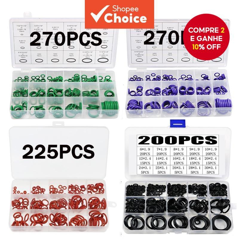Conjunto De Junta De Anel De Vedação De Nitrilo Com 200 Anéis Borracha Variados Para Relógios