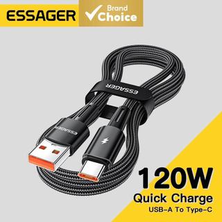 Essager Cabo Super Rápido 120W Tipo-C 6A Cabo USB de Carga Rápida Para Xiaomi 12Pro K50 C…