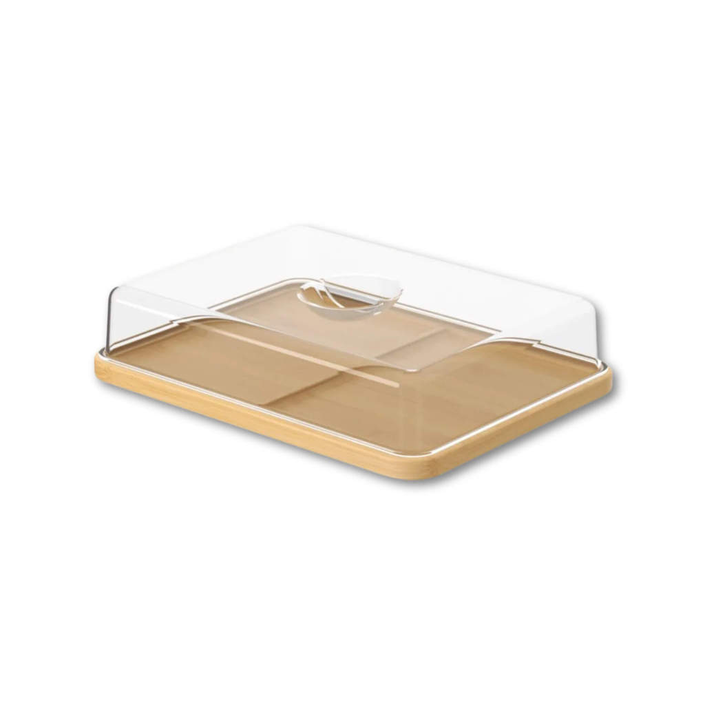 Porta Frios Duplo em Bambu Coza Brisa Brinox - 40654/3009 em Oferta na Shopee