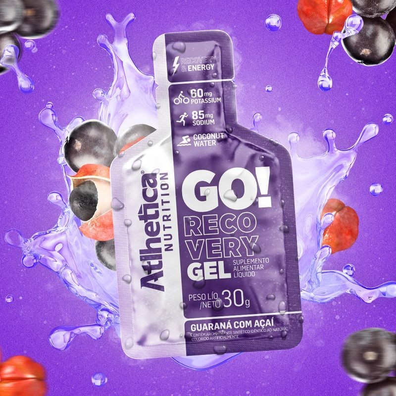 Detalhes do Gel Carb Go Recovery Atlhetica Nutrition - Sem Cafeína