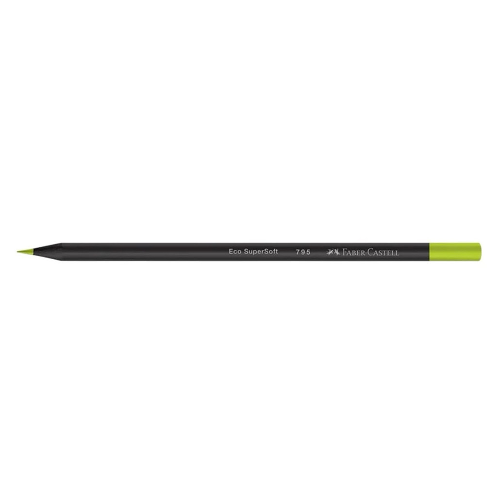 Lapis de Cor Supersoft Faber-Castell 795 Amarelo Neon / Neon Yellow unidade