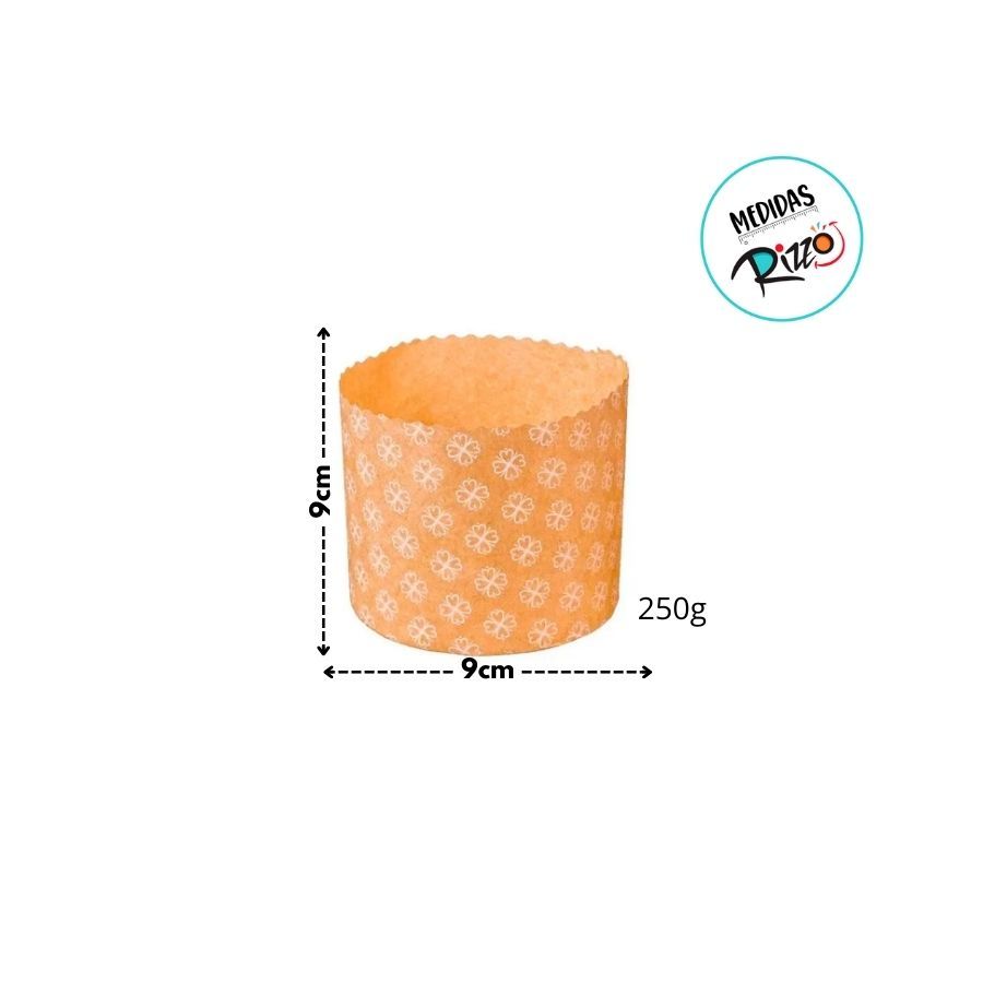 Forma Panetone 250g - Kraft Decorada com Trevos - 10 unidades - Rizzo · foto 2