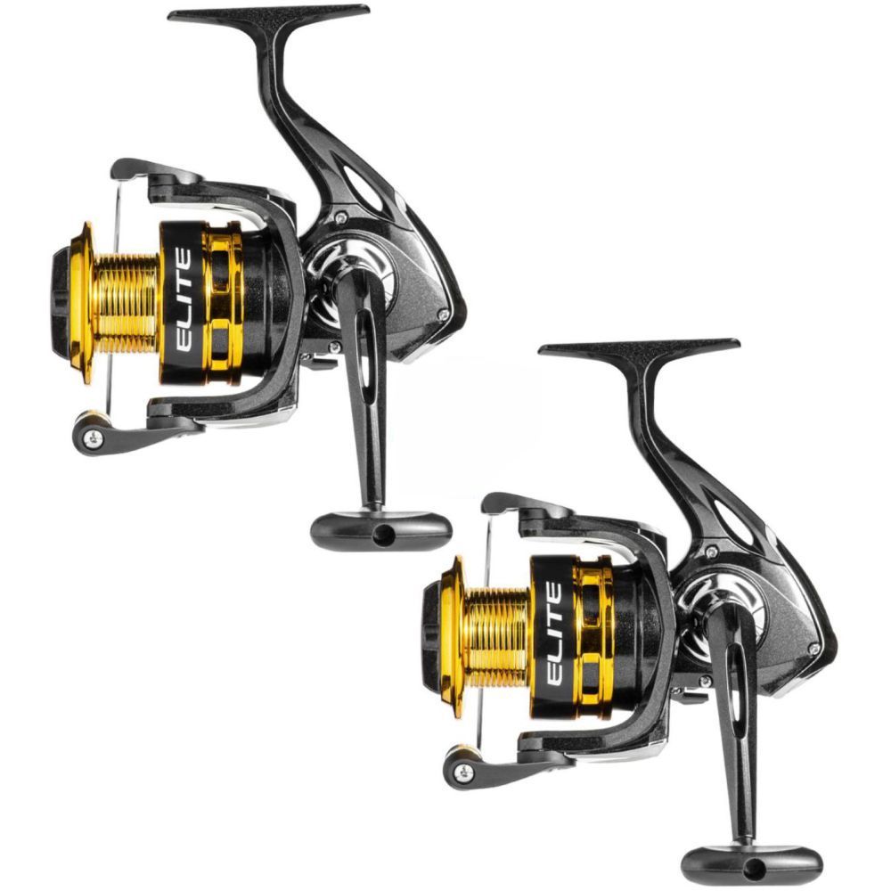 Kit 2 Molinete Marine Sports Elite 6000 FD 4.1:1 Gold