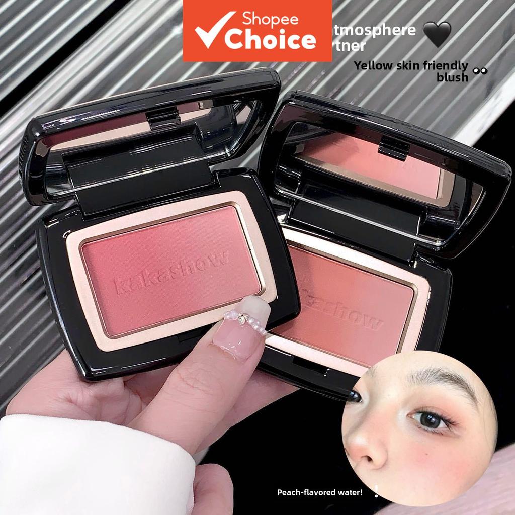 Paleta de Blush Gradiente Kakashow, Contorno e Realce para as Bochechas, À Prova D'Água e Suor, Longa Duração, Cor