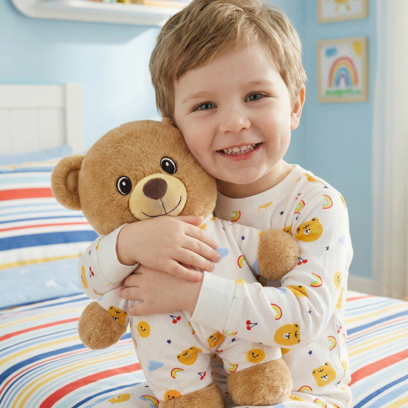 Pijamas pequeno urso coelho sapo brinquedo de pelúcia crianças calmante boneca pequeno coelho branco boneca presente ani