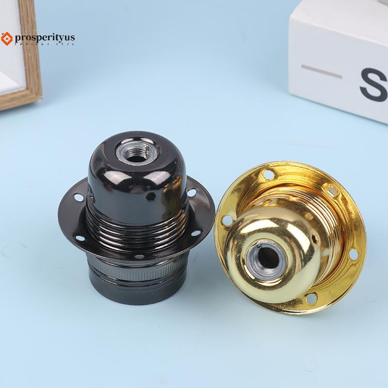 [PPTS] Suporte De Lâmpada De Metal E27 Polido Vintage Soet DIY Base Luz Adaptador De Parafuso Retrô Para Luminária