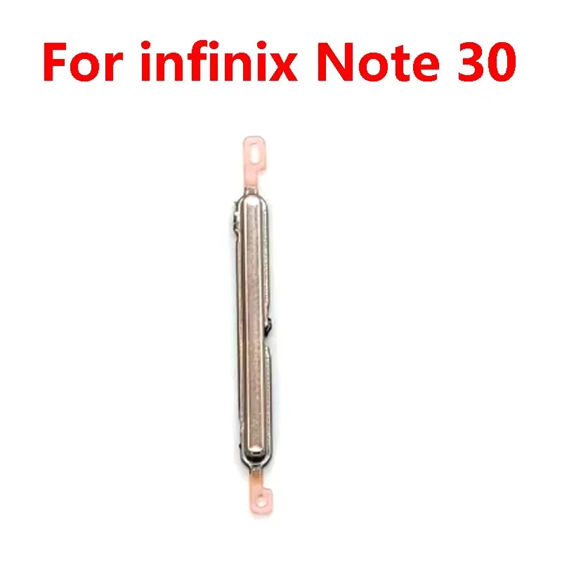 Para Infinix Note 30 30i Hot 8 9 10T 10S 11 12 play Pro 5G Botão de Ligar/Desligar, Aumentar/Diminuir Volume, Botão Late