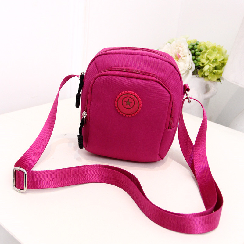 Bolsas femininas idosas de meia-idade Bolsas de pano Oxford de Nylon Bolsas pequenas casuais Bolsas diagonais femininas