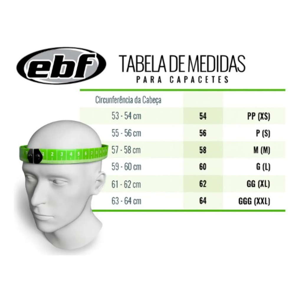 Capacete Aberto Ebf Spark Jet Bandeiras Tamanho 56 58 60 · foto 2