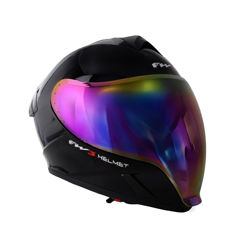 Capacete Moto Integral FW3 Venon 2 Viseiras Camaleão Brilho
