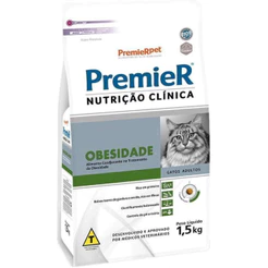 Ração Premier Nutrição Clínica Gatos Obesidade 1,5Kg