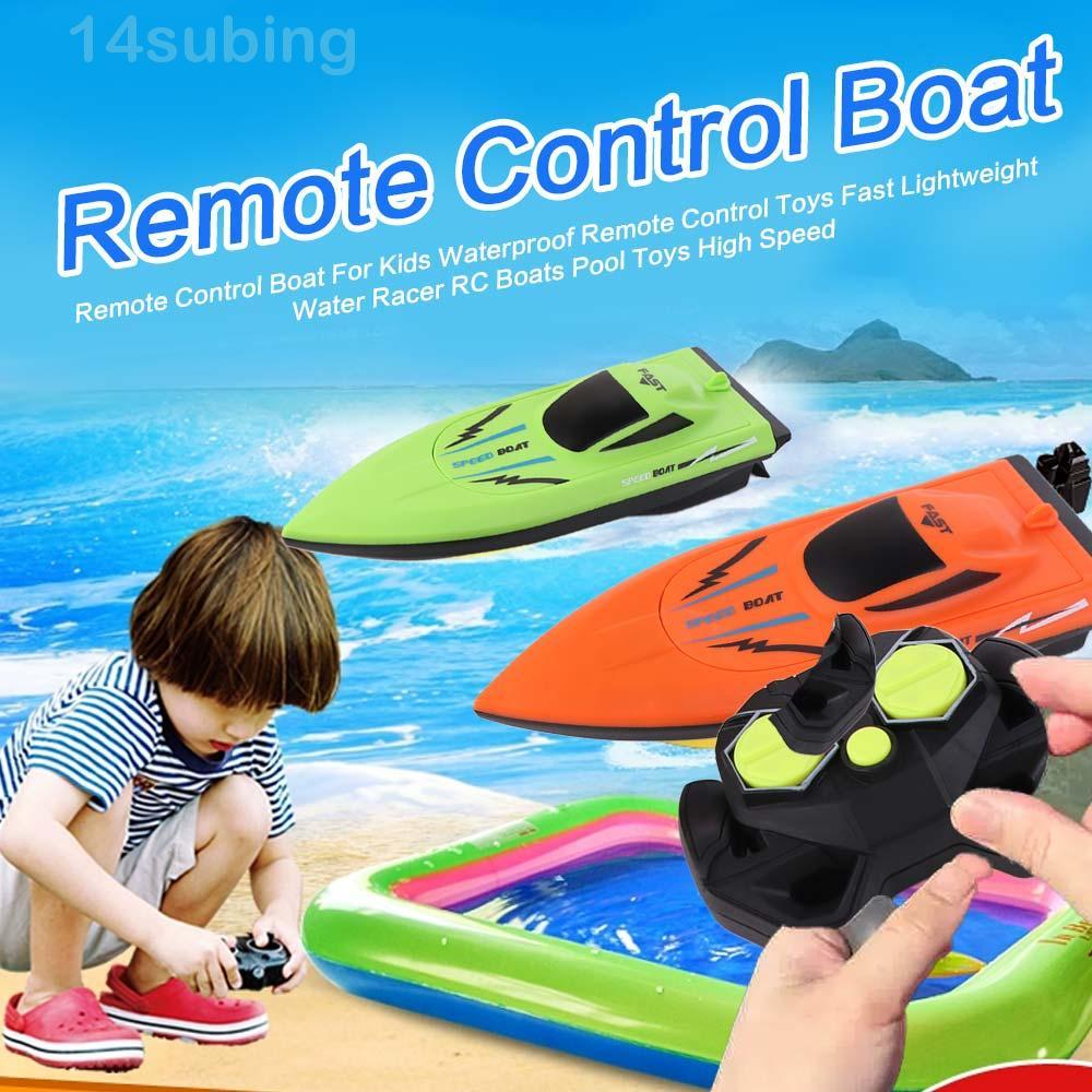 Barcos SUBING Racer RC , Barco De Controle Remoto À Prova D'água De Alta Velocidade , Brinquedo Elétrico De Lancha Sem F